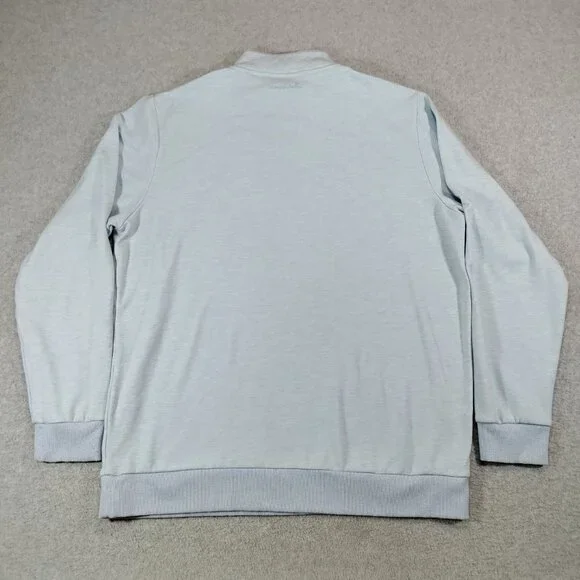 TravisMathew Cloud Quarter Zip 2.0 Mens XL Heather Blue 1/4 Zip Pullover - Picture 2 of 10